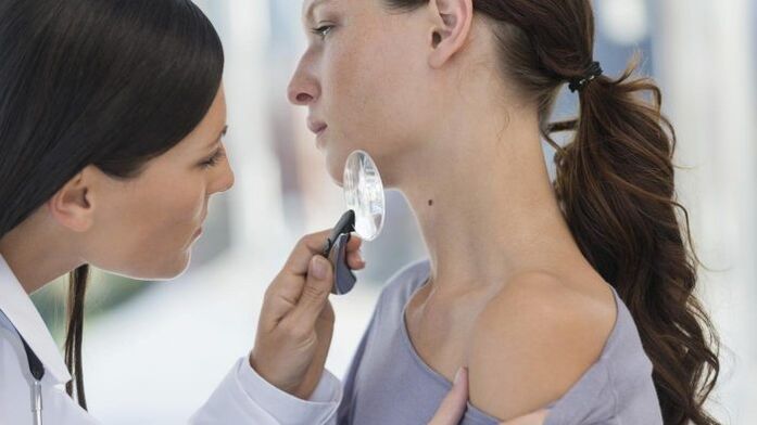 o médico determina o tipo de papiloma no pescozo